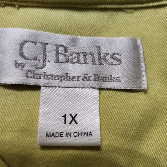 CJ BANKS SIZE 1X cotton hooded jacket. Great lightweight for spring! - Picture 3 of 8